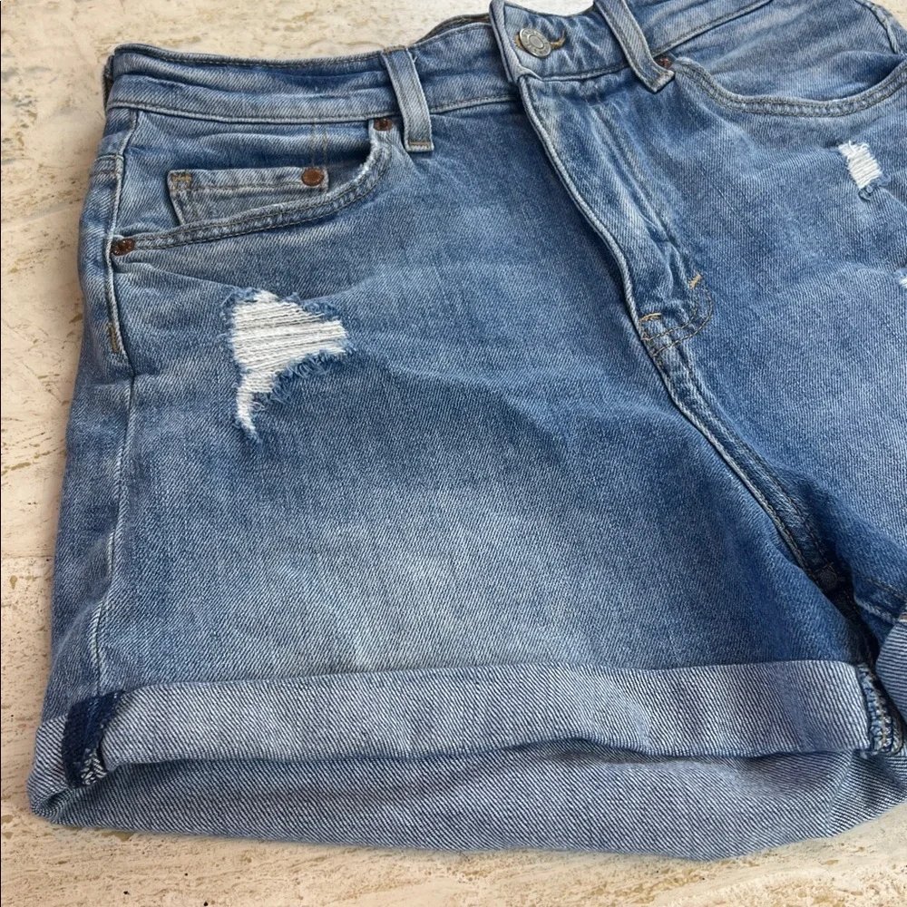 & DENIM high waist jean denim shorts women’s size 6 - Picture 5 of 11